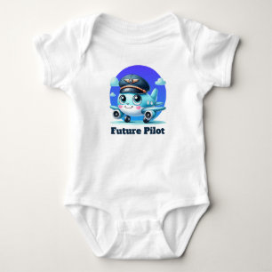 Body Para Bebé Chicos geniales futuro piloto personalizable
