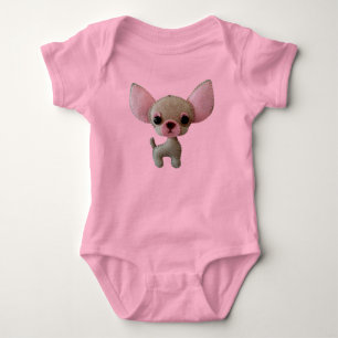 Body Para Bebé Chihuahua de fieltro