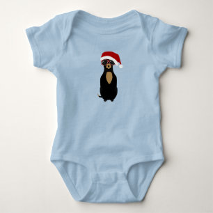 Body Para Bebé Chihuahua Holiday Baby Bodysuit