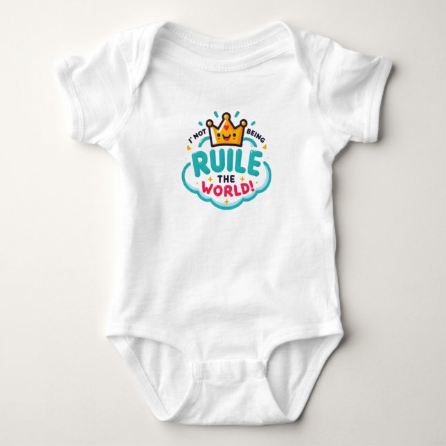Body Para Bebé Children's bodysuit with a funny inscription (Anverso)