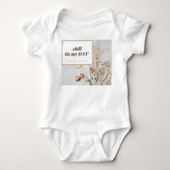 Body Para Bebé Chill It's My Day, Baby Clothes & Shoes (Anverso)