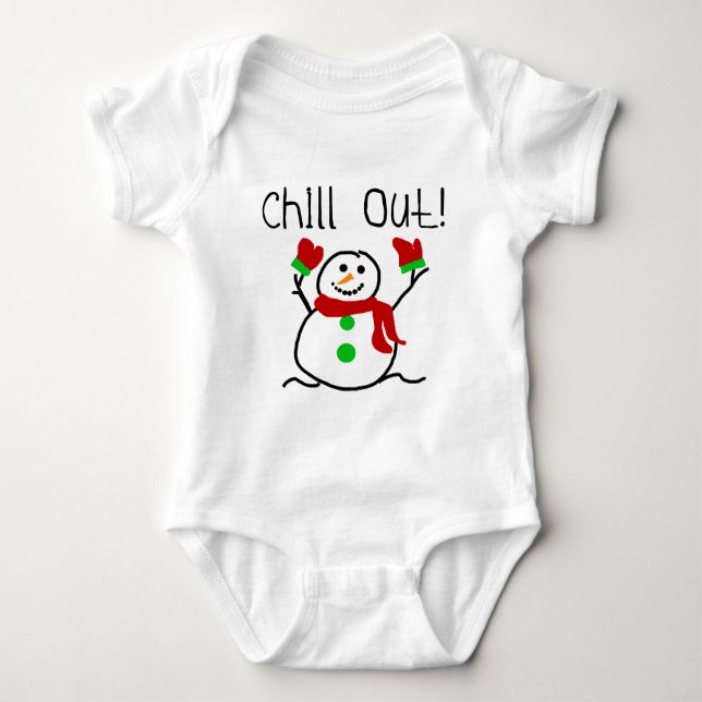 Body Para Bebé Chill Out Snowman Tshirts and Gifts (Anverso)
