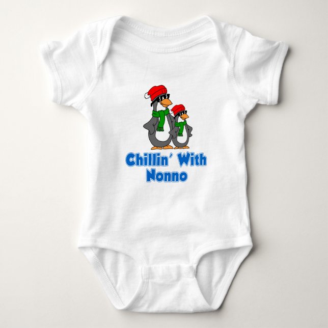 Body Para Bebé Chillin con Nonno (Anverso)