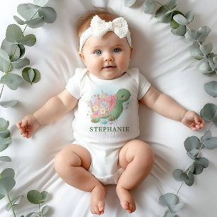 Body Para Bebé Chimenea de Tortuga Marina para Baby Shower
