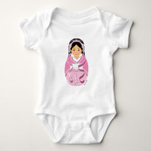 Body Para Bebé Chino, HanFu Matryoshka traje de bebé