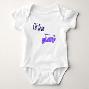 Body Para Bebé Chispa Azul William, Nombre, Logo,