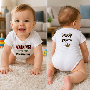 Body Para Bebé Chiste de Caca Divertido