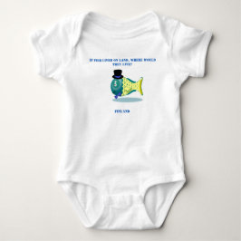 Body Para Bebé Chiste de peces divertidos