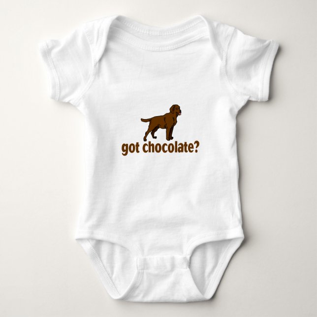 Body Para Bebé Chocolate Labrador (Anverso)