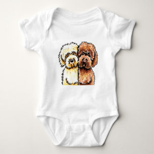 Body Para Bebé Chocolate poner crema Labradoodles