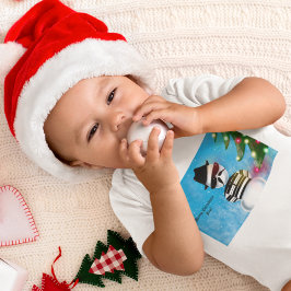 Body Para Bebé Cholo Snowman para árbol de Navidad enciende nieve
