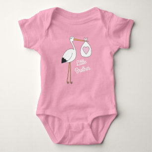 Body Para Bebé Chorreada de bebé de cigüeña Rosa Niña