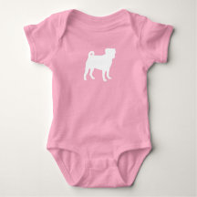 Chorrito De Perro Pug Baby Shower Perrita Rosa