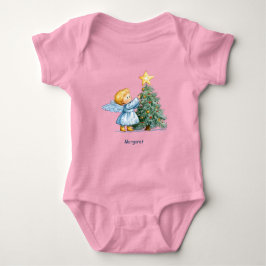 Body Para Bebé Christmas Angel Sweet and Heartfelt Personalize