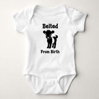 Body Para Bebé Christmas Baby Beltie Farmer Belted Galloway Cow