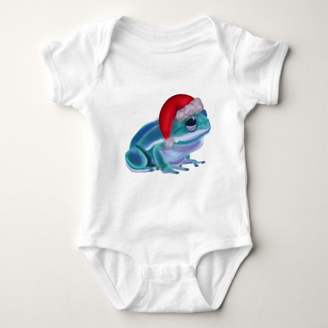 Body Para Bebé Christmas frog (Anverso)