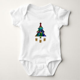 Body Para Bebé Christmas Tree and Presents Baby Bodysuit