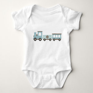 Body Para Bebé Chugga Chugga Choo Choo en azul