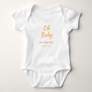 BODY PARA BEBÉ CHUPETÓN BAUTIZO DUCHA DE BEBÉ NARANJA PURPURA SIM