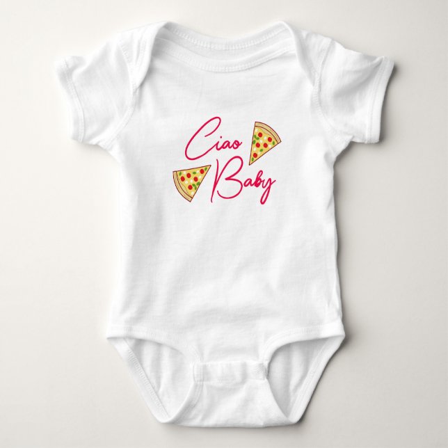 Body Para Bebé Ciao Baby Italiano (Anverso)