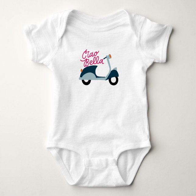 Body Para Bebé Ciao Bella Scooter Baby Bodysuit One Pieza (Anverso)