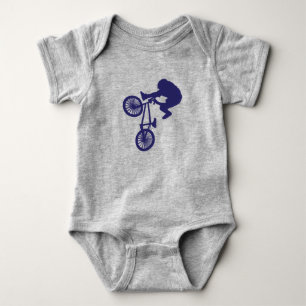 Body Para Bebé Ciclista de BMX agarrando algo de ALTURA