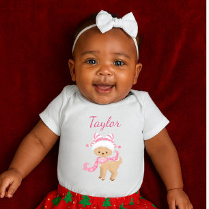 Body Para Bebé Ciervo lindo en rosa