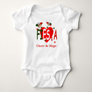 Body Para Bebé Cinco de mayo, fiesta mexicana