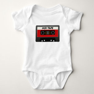 Body Para Bebé Cinta de mezcla roja - Regalo de inspiración retro