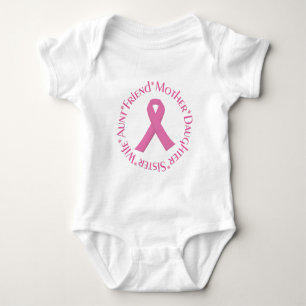 Body Para Bebé Cinta de sensibilización sobre el cáncer de mama