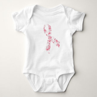Body Para Bebé cinta rosada de Paisley