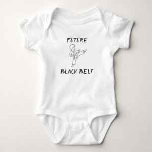 Body Para Bebé Cinturón Negro Futuro Taekwondo Karate
