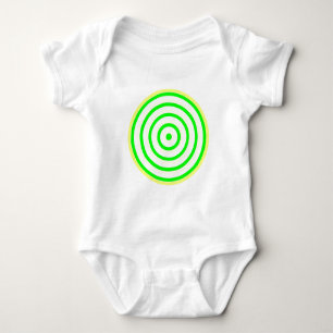 Body Para Bebé Círculo de colorido concéntrico de ropa de bebé