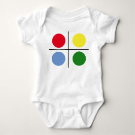 Body Para Bebé Círculos Coloridos Mod de los 60