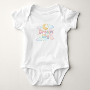 Body Para Bebé Cita caprichosa en pastel suave sobre blanco