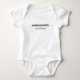 Body Para Bebé Cita de bebé recién nacido novato lindo primeros d