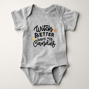 Body Para Bebé Cita de bruja Baby Bodysuit
