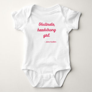 Body Para Bebé Cita de Orgullo y Prejuicio II - Estilo Adorable