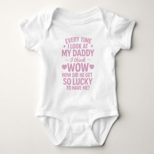 Body Para Bebé Cita de papá adorable afortunado de tenerme