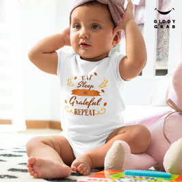 Body Para Bebé Cita divertida para feriado de Acción de Gracias