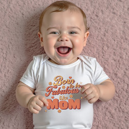 Body Para Bebé Cita Inspiradora Divertida Tipografía Retro Modern