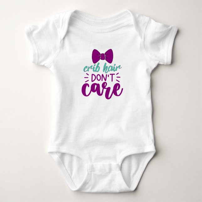 Body Para Bebé Citas de bebé con lazo lindo (Anverso)