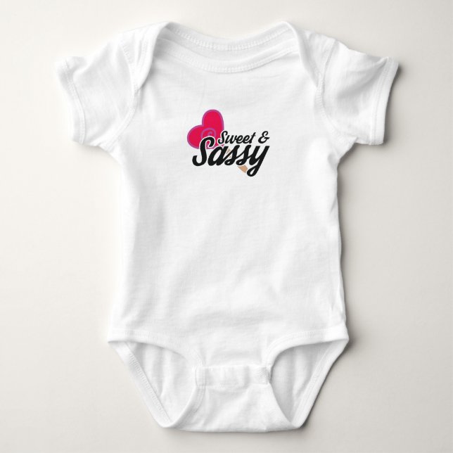 Body Para Bebé Citas Novedosas Dulces y Sassy (Anverso)