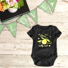 Body Para Bebé Citrus acaba de tener un limón acuarela real