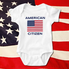 Body Para Bebé Ciudadano Americano Negrita Bandera USA Baby Bodys