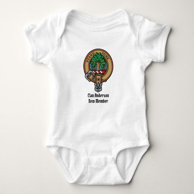 Body Para Bebé Clan Anderson Escudo Baby Bodysuit (Anverso)