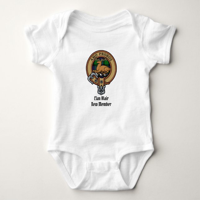 Body Para Bebé Clan Blair Escudo Baby Bodysuit (Anverso)
