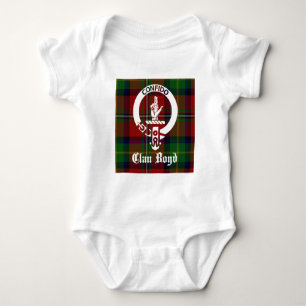 Body Para Bebé Clan Boyd Escudo Tartan