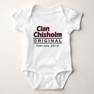 Body Para Bebé Clan Chisholm Vintage Personalizar su año de nacim