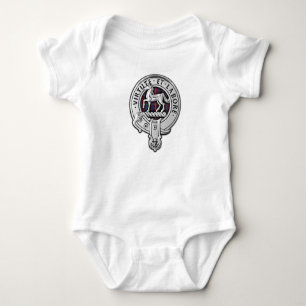 Body Para Bebé Clan Cochrane Escudo & Azure Tartán